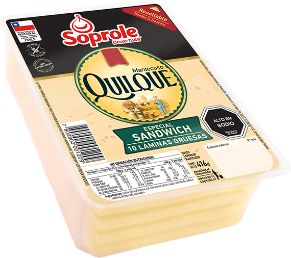 Queso Quilque Mantecoso Sándwich Laminado 416 gr